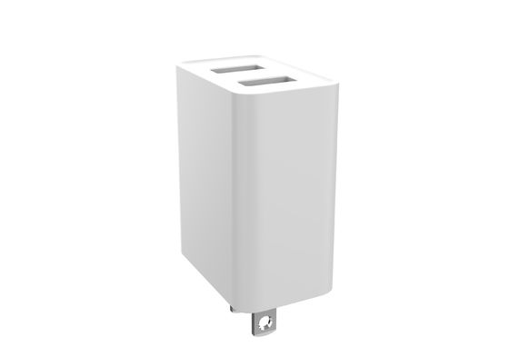 Fixed Plug ETL 5V2.4A Dual USB US Travel Charger