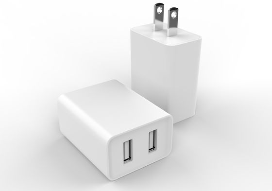 Fixed Plug ETL 5V2.4A Dual USB US Travel Charger