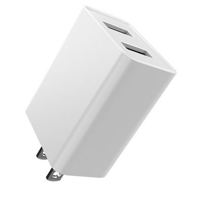 Twin Port Fixed Plug 5V3.4A USA Wall Charger