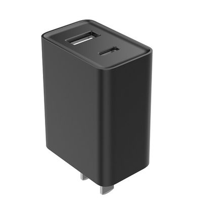 USB A USB C Fixed Plug FCC 5V3.4A American Charger Adapter