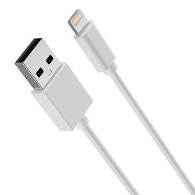 USB 2.0 connector 2.4A MFI PVC C89 Lightning Cable Charger
