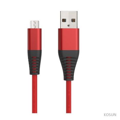 480Mbps 2M USB A To 2.4 Amp Micro 2.0 Fabric USB Cable