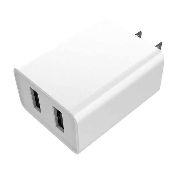 Twin Port Fixed Plug 5V3.4A USA Wall Charger