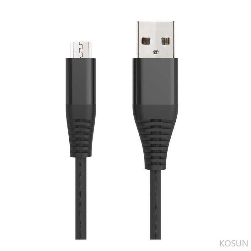 480Mbps 2M USB A To 2.4 Amp Micro 2.0 Fabric USB Cable